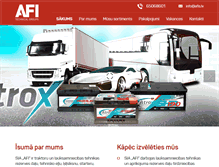 Tablet Screenshot of afis.lv